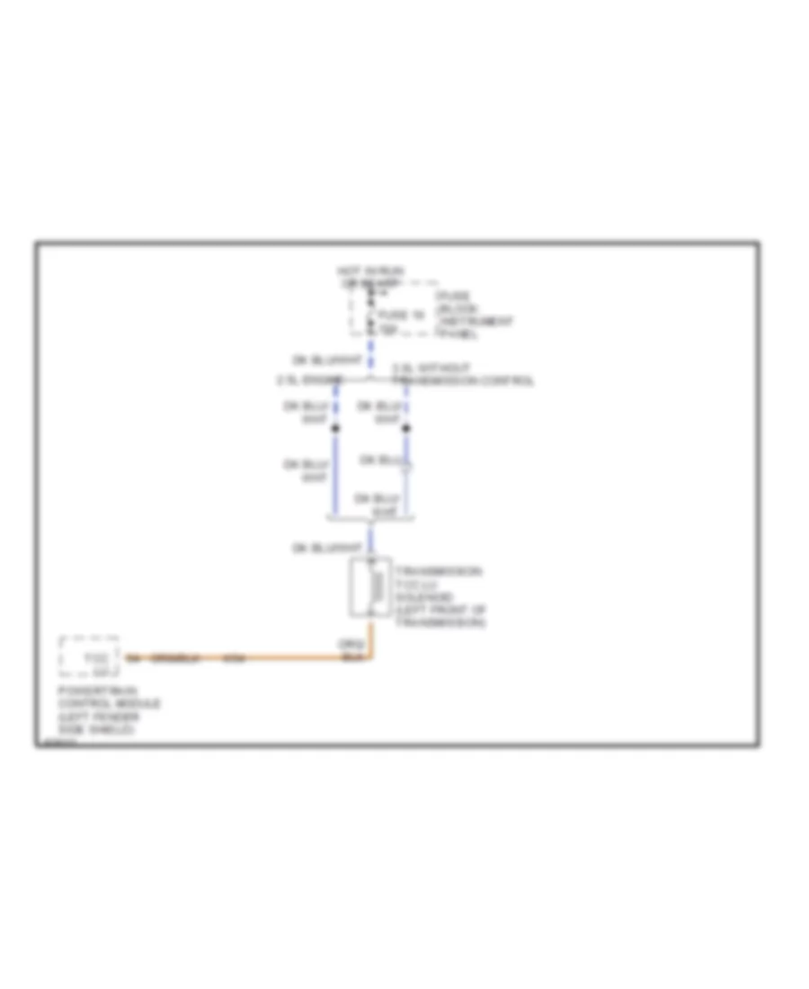 2 5L TCC Solenoid Wiring Diagram for Dodge Grand Caravan SE 1995