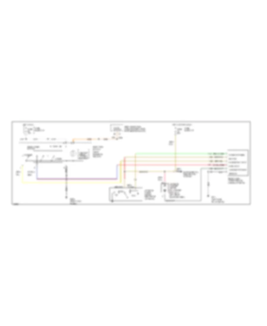 Rear Wiper Washer Wiring Diagram for Dodge Grand Caravan SE 1995