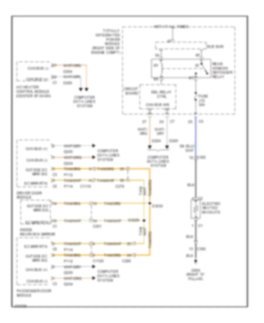 Defoggers Wiring Diagram for Dodge Durango Heat 2011