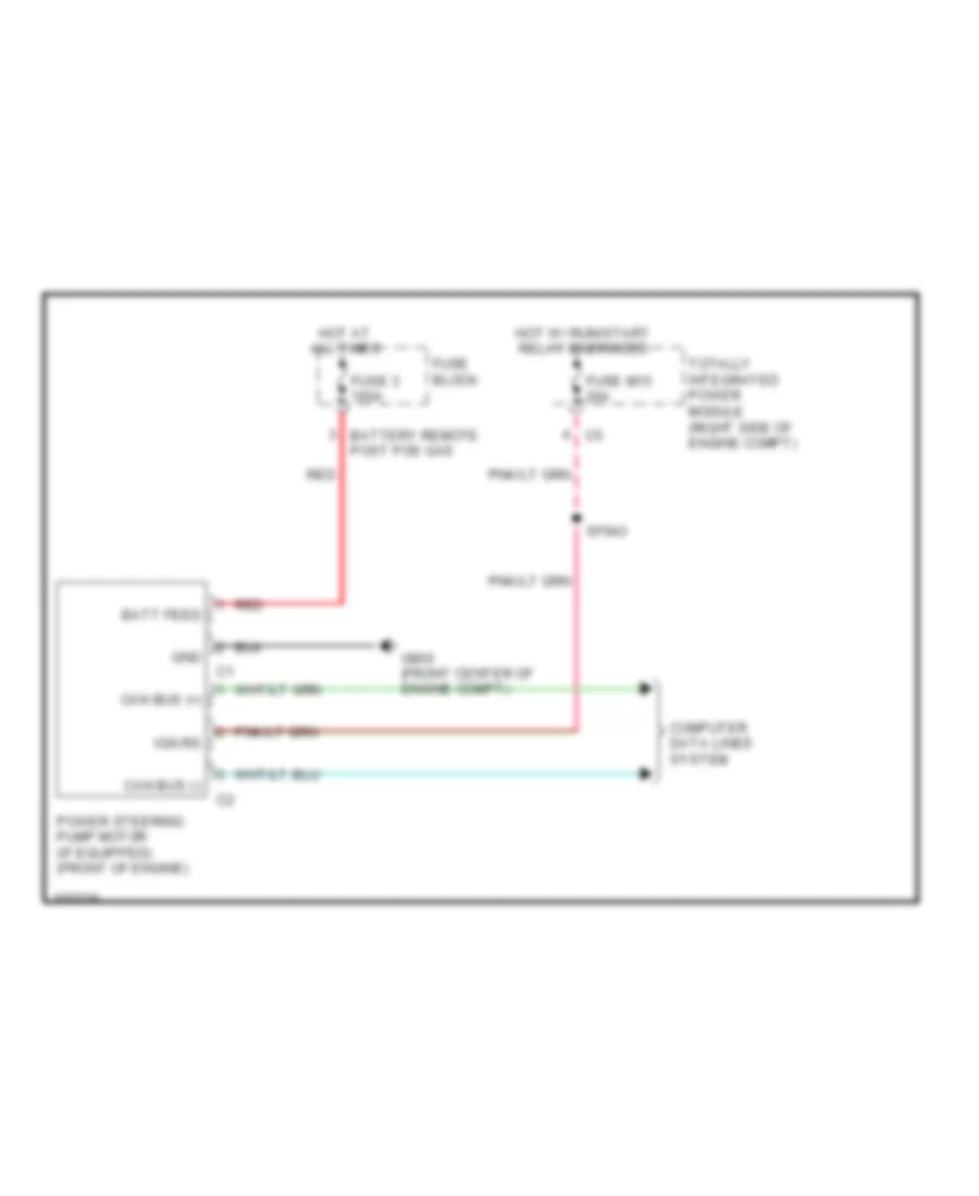 Electronic Power Steering Wiring Diagram for Dodge Durango Heat 2011