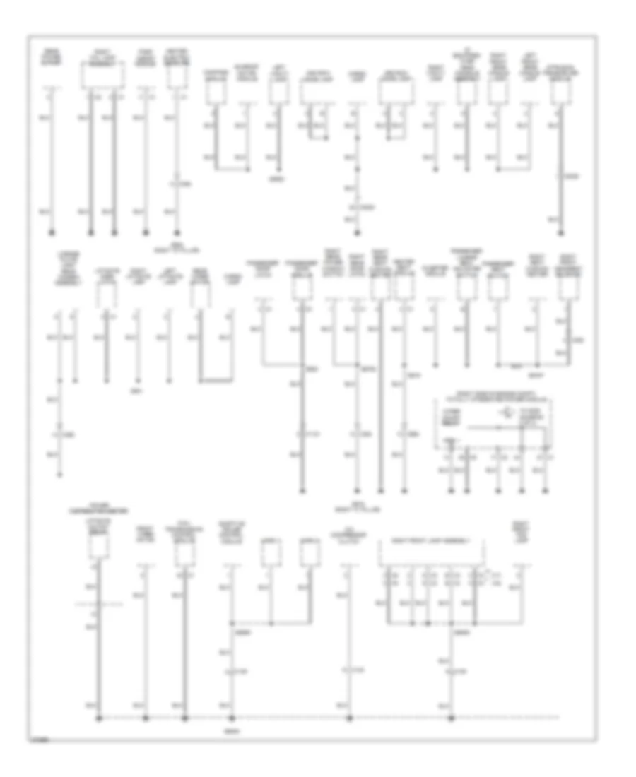 Ground Distribution Wiring Diagram 3 of 3 for Dodge Durango Heat 2011