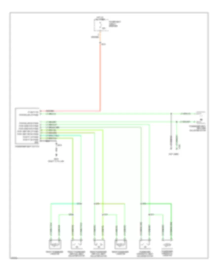 Passenger Seat Wiring Diagram for Dodge Durango Heat 2011