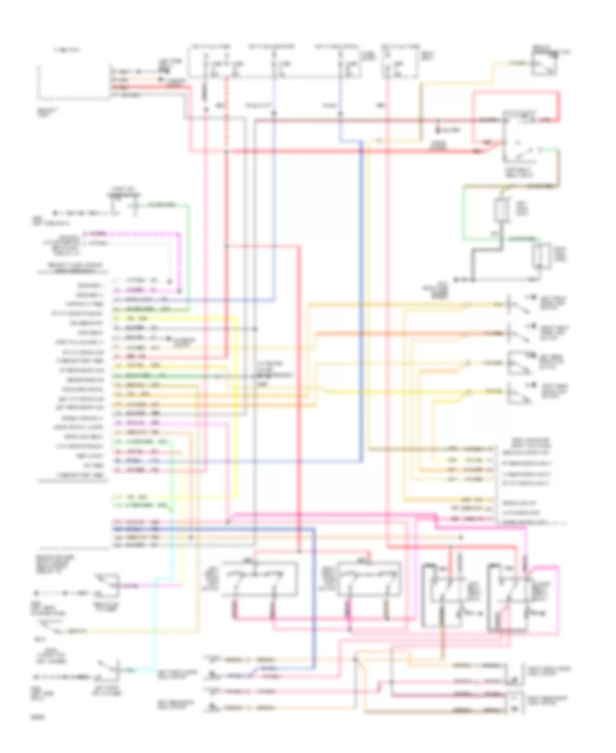Anti theft Wiring Diagram Digital Cluster for Dodge Dynasty 1993