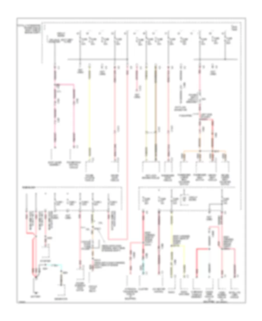 Power Distribution Wiring Diagram 1 of 4 for Dodge Durango R T 2011