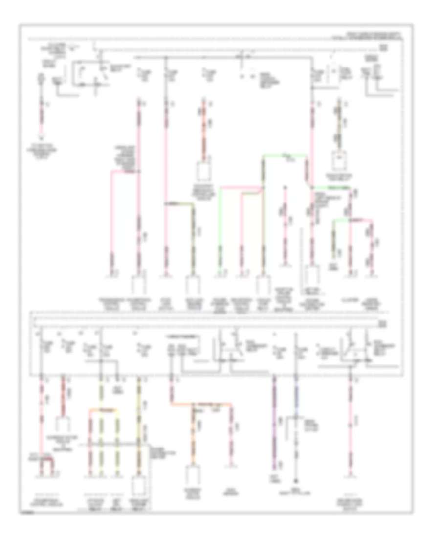 Power Distribution Wiring Diagram 3 of 4 for Dodge Durango R T 2011