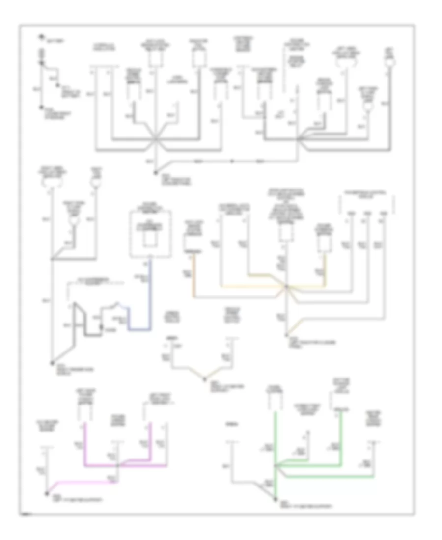 Ground Distribution Wiring Diagram 1 of 2 for Dodge Neon 1995