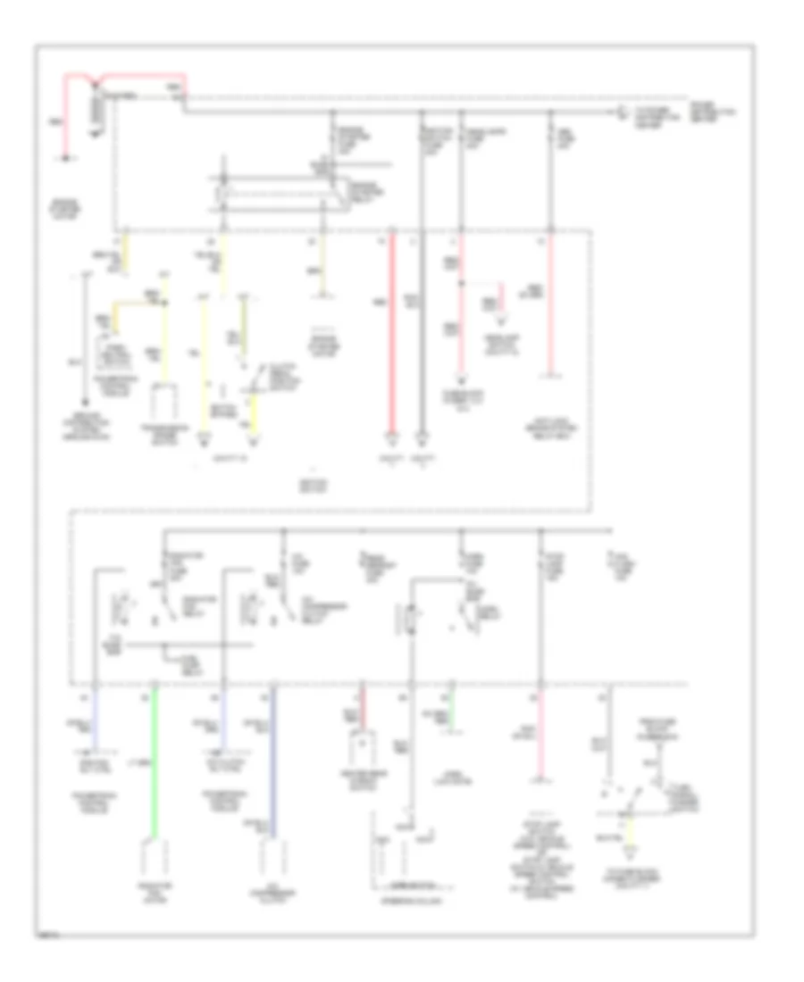 Power Distribution Wiring Diagram 1 of 5 for Dodge Neon 1995