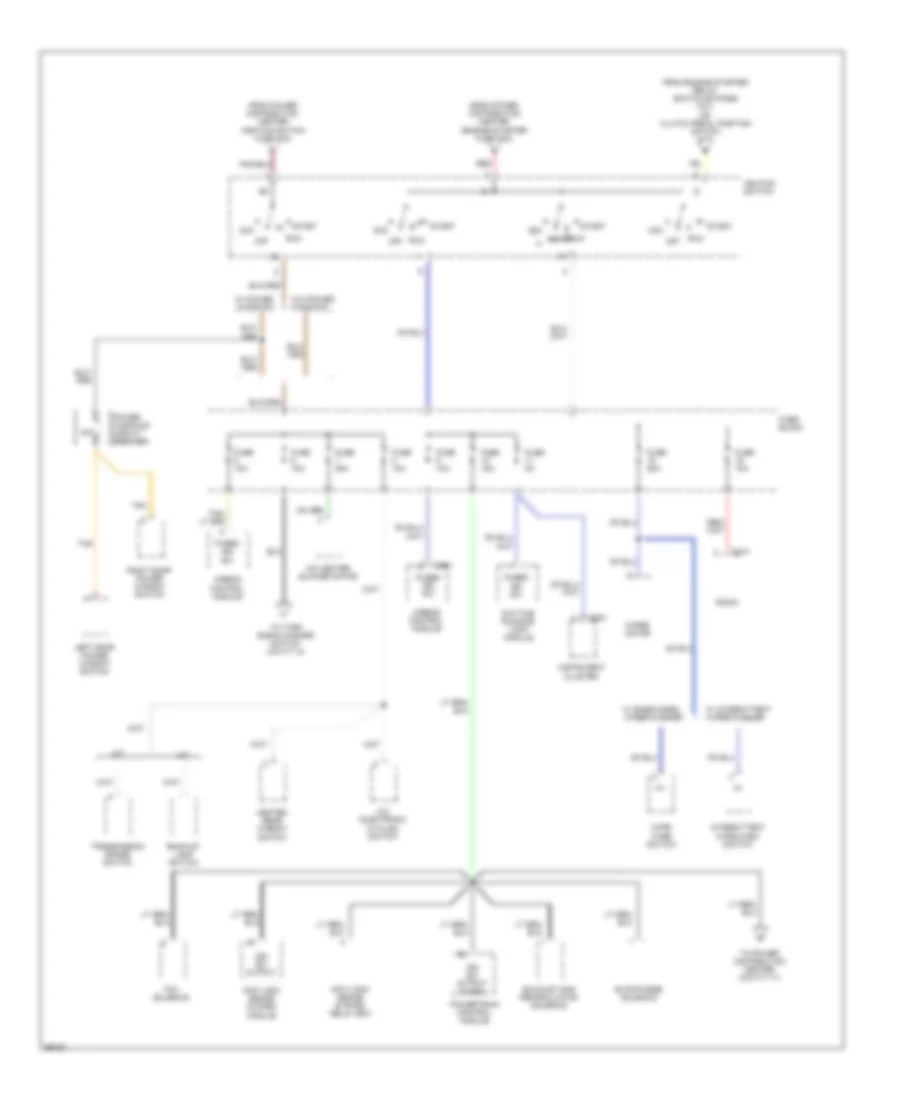 Power Distribution Wiring Diagram 3 of 5 for Dodge Neon 1995