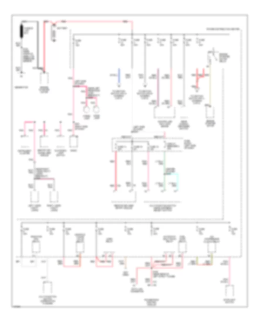 Power Distribution Wiring Diagram 1 of 2 for Dodge Neon ACR 2001
