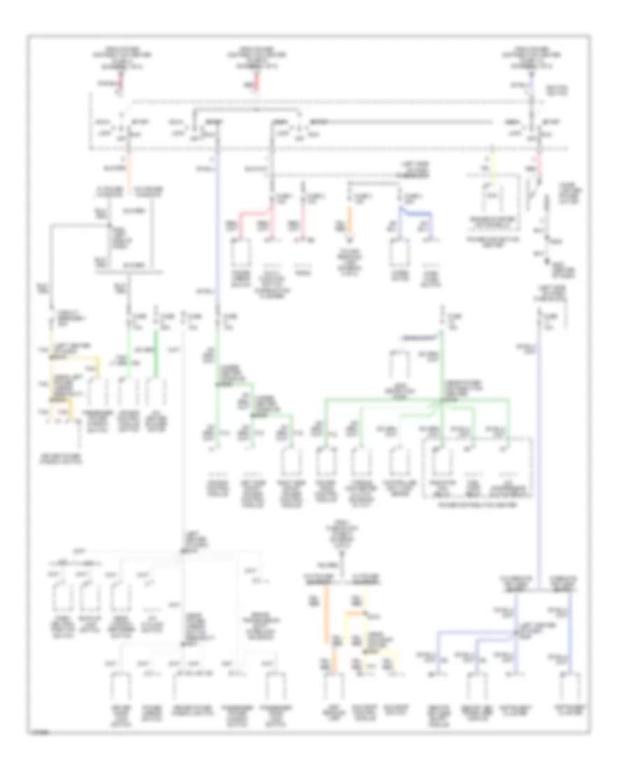 Power Distribution Wiring Diagram 2 of 2 for Dodge Neon ACR 2001