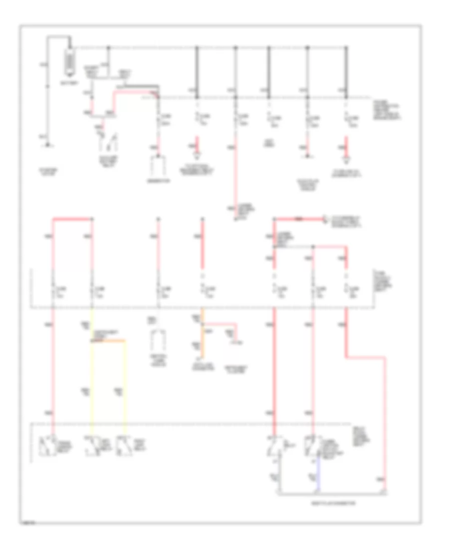 Power Distribution Wiring Diagram 1 of 7 for Dodge Sprinter 2003 3500