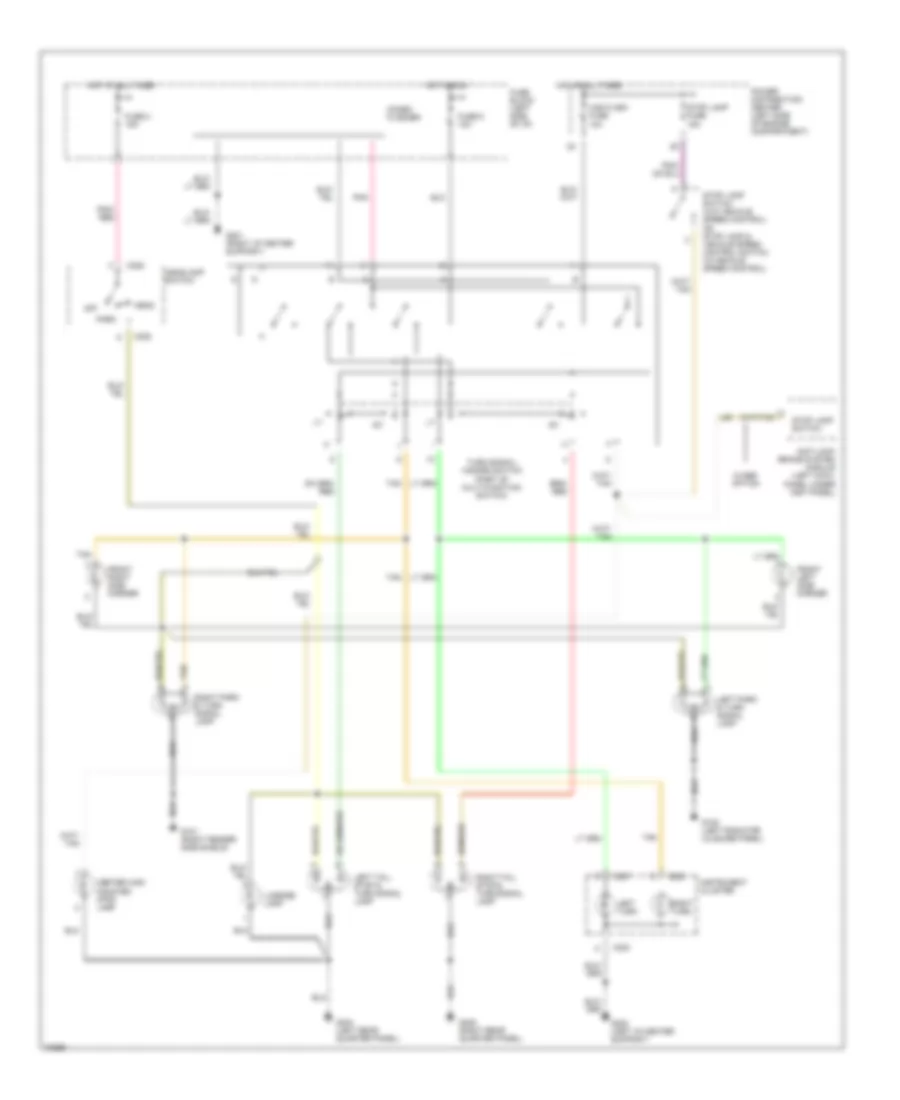 Exterior Lamps Wiring Diagram for Dodge Neon High Line 1995