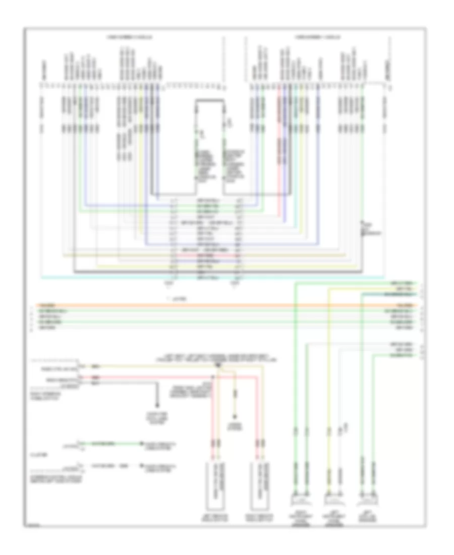 Navigation Wiring Diagram 3 of 4 for Dodge Grand Caravan C V 2011
