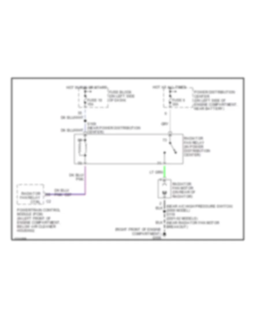 Cooling Fan Wiring Diagram for Dodge Neon ES 2001