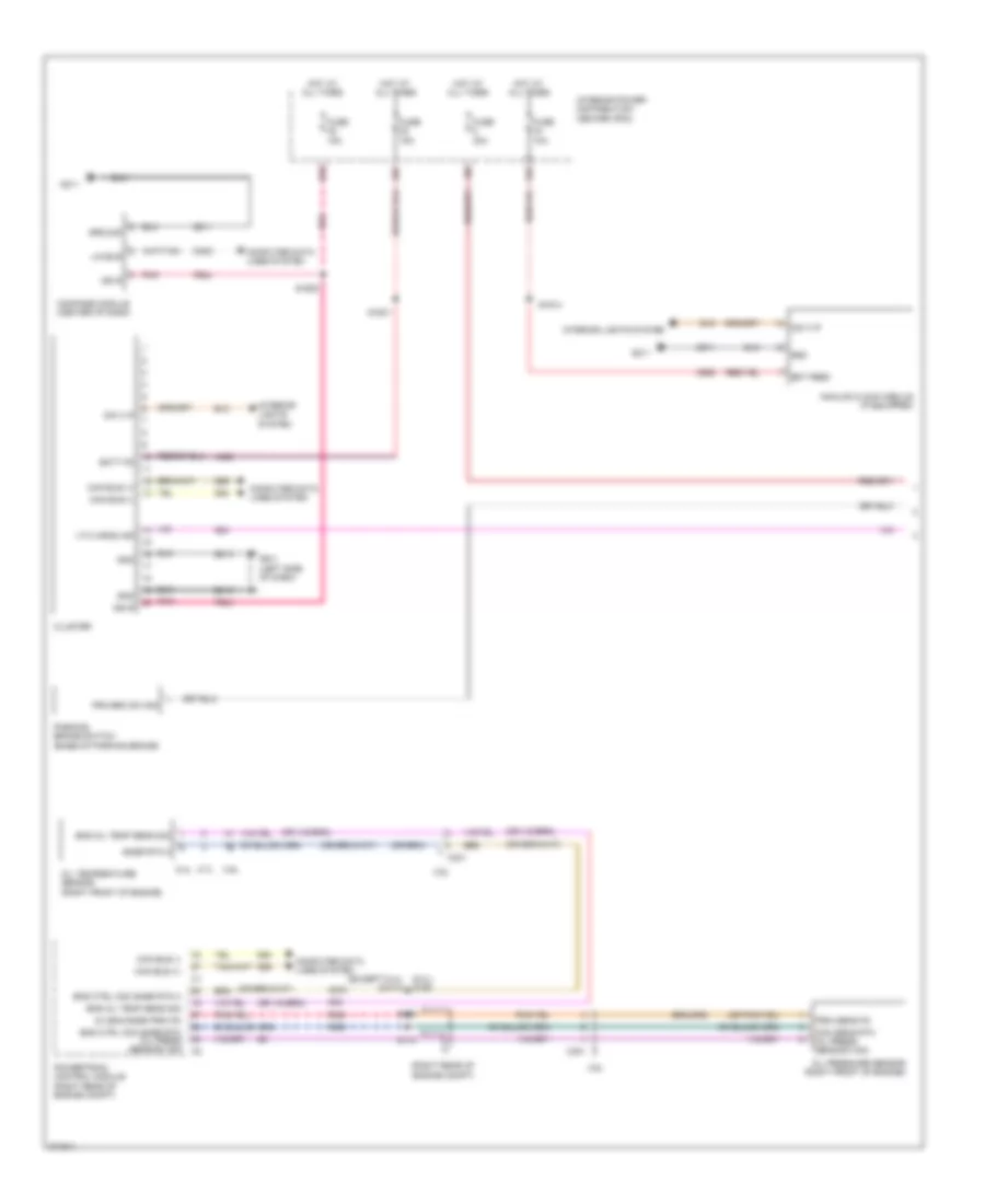 Instrument Cluster Wiring Diagram 1 of 2 for Dodge Charger SRT 8 2012