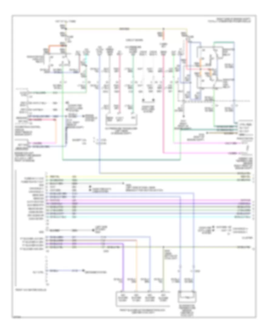 Электросхема кондиционера с ручный управлением (1 из 2) для Dodge Challenger R/T 2010