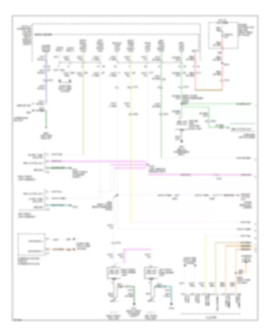 Exterior Lamps Wiring Diagram 1 of 2 for Dodge Challenger R T 2010