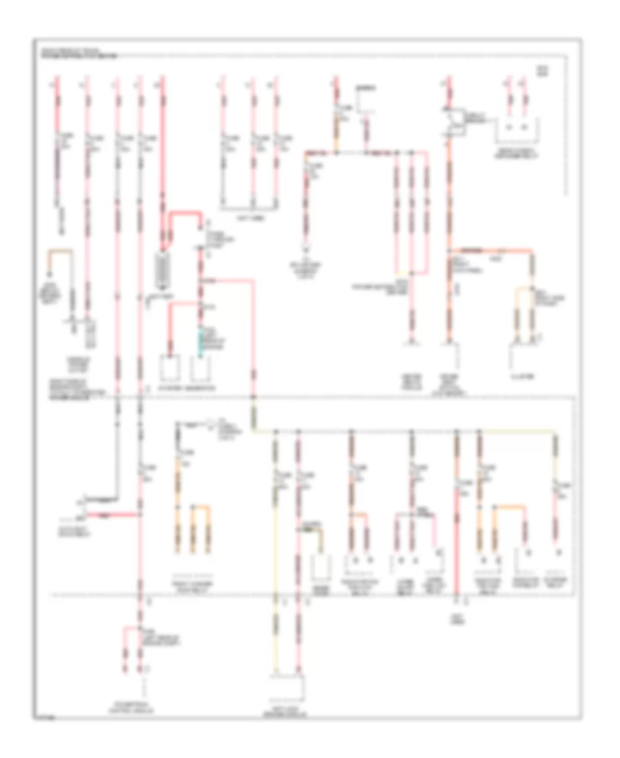 Power Distribution Wiring Diagram 1 of 4 for Dodge Challenger R T 2010