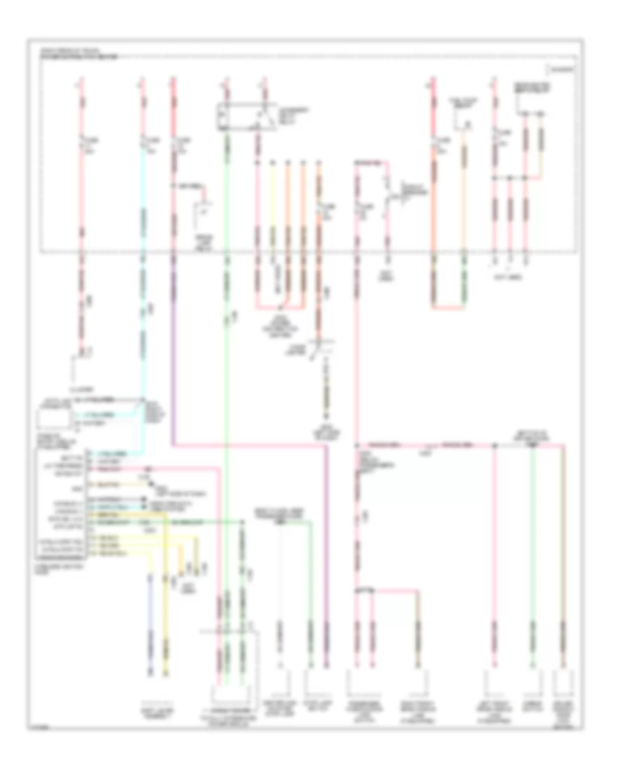 Power Distribution Wiring Diagram 2 of 4 for Dodge Challenger R T 2010