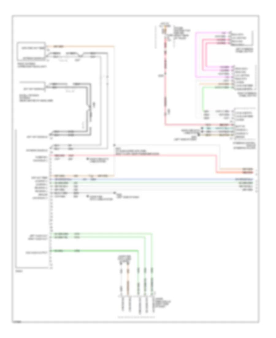 Radio Wiring Diagram 1 of 2 for Dodge Challenger R T 2010