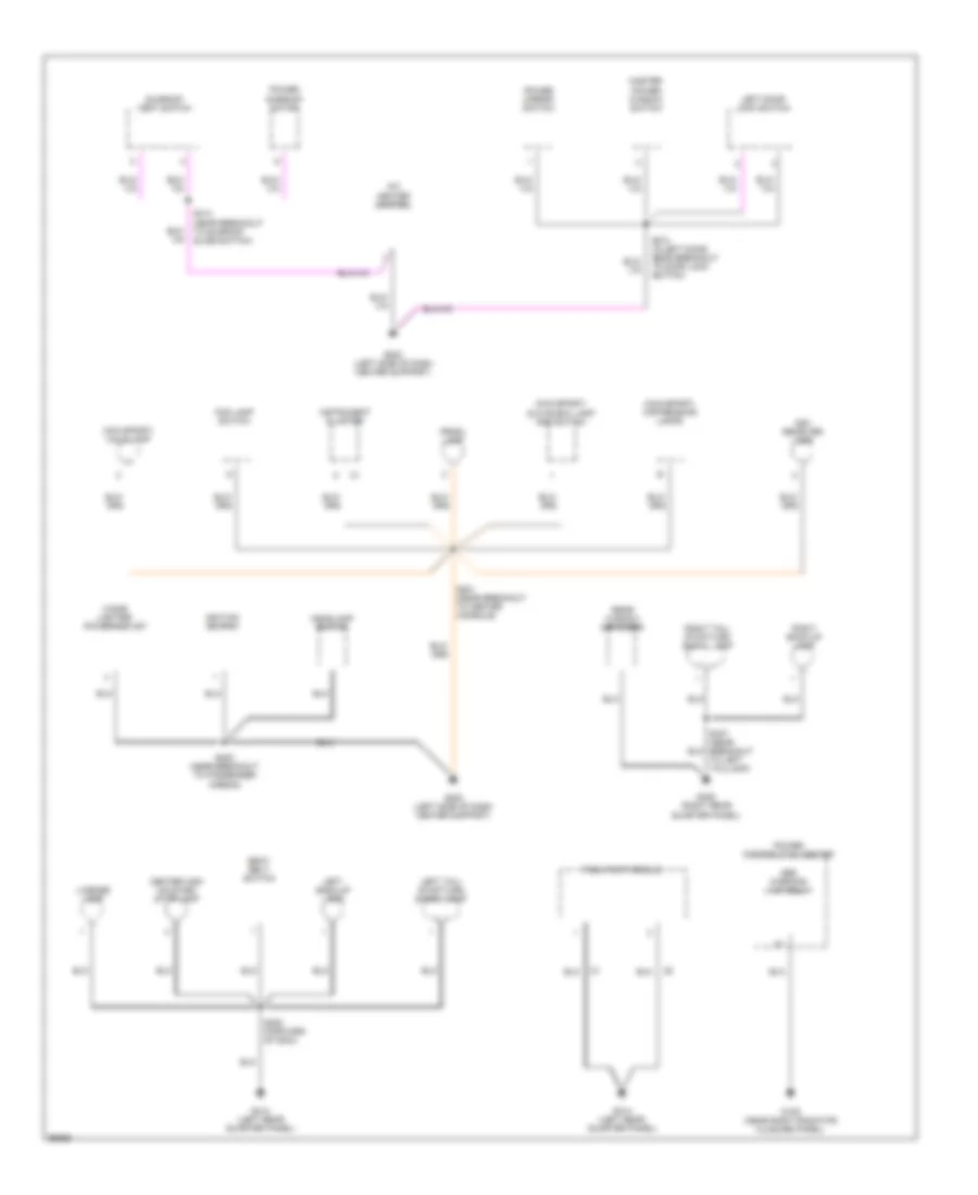 Ground Distribution Wiring Diagram 2 of 2 for Dodge Neon R T 1998