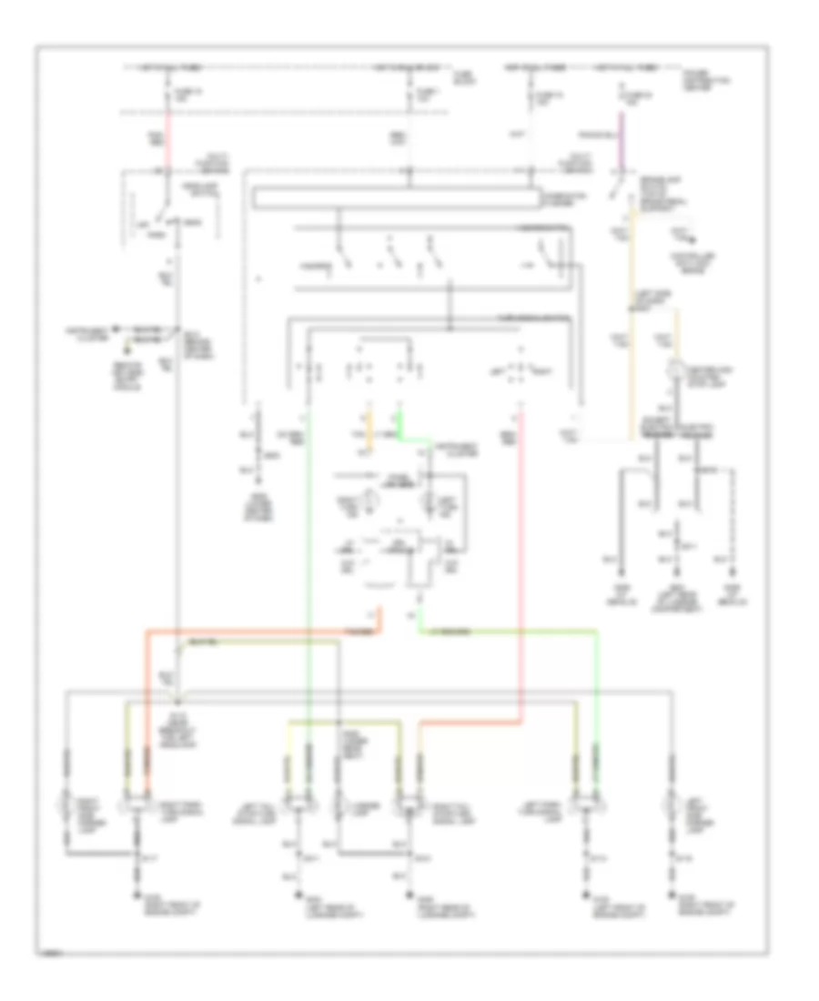 Exterior Lamps Wiring Diagram for Dodge Neon RT 2001