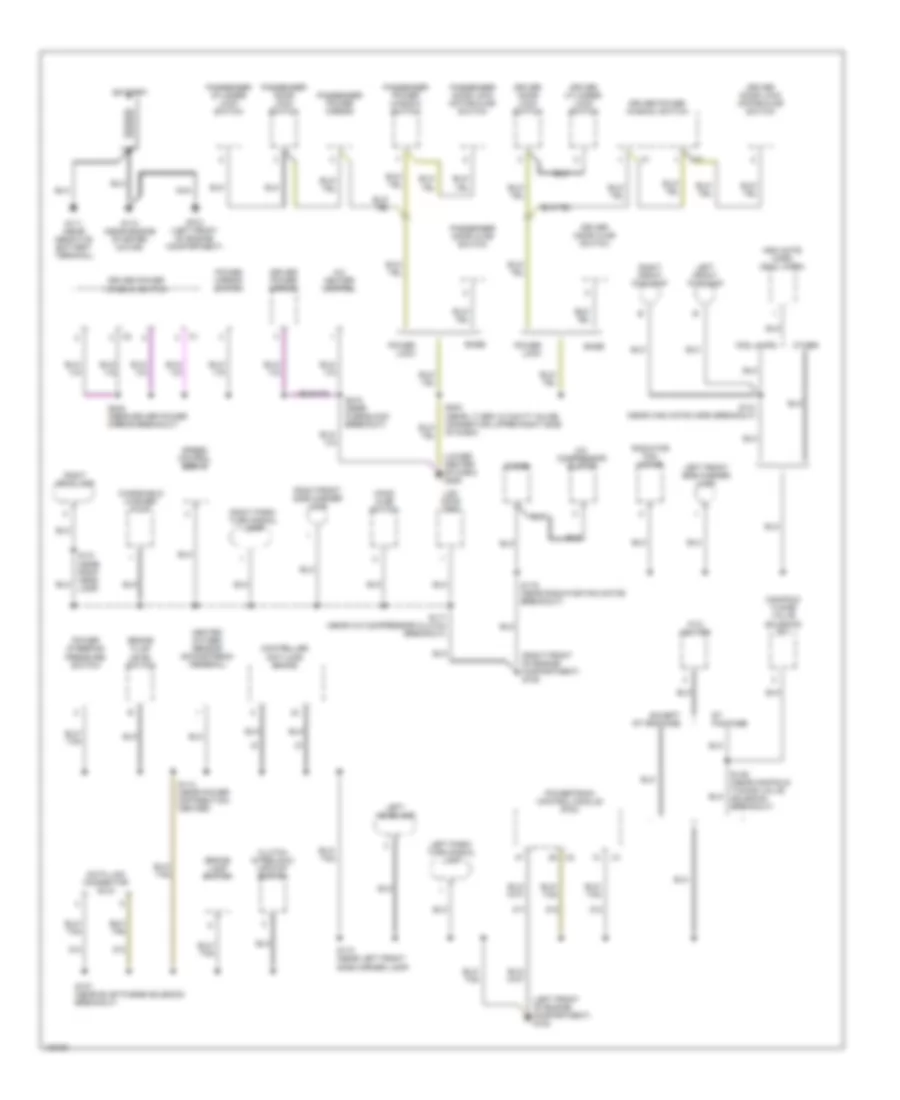 Ground Distribution Wiring Diagram 1 of 2 for Dodge Neon R T 2001