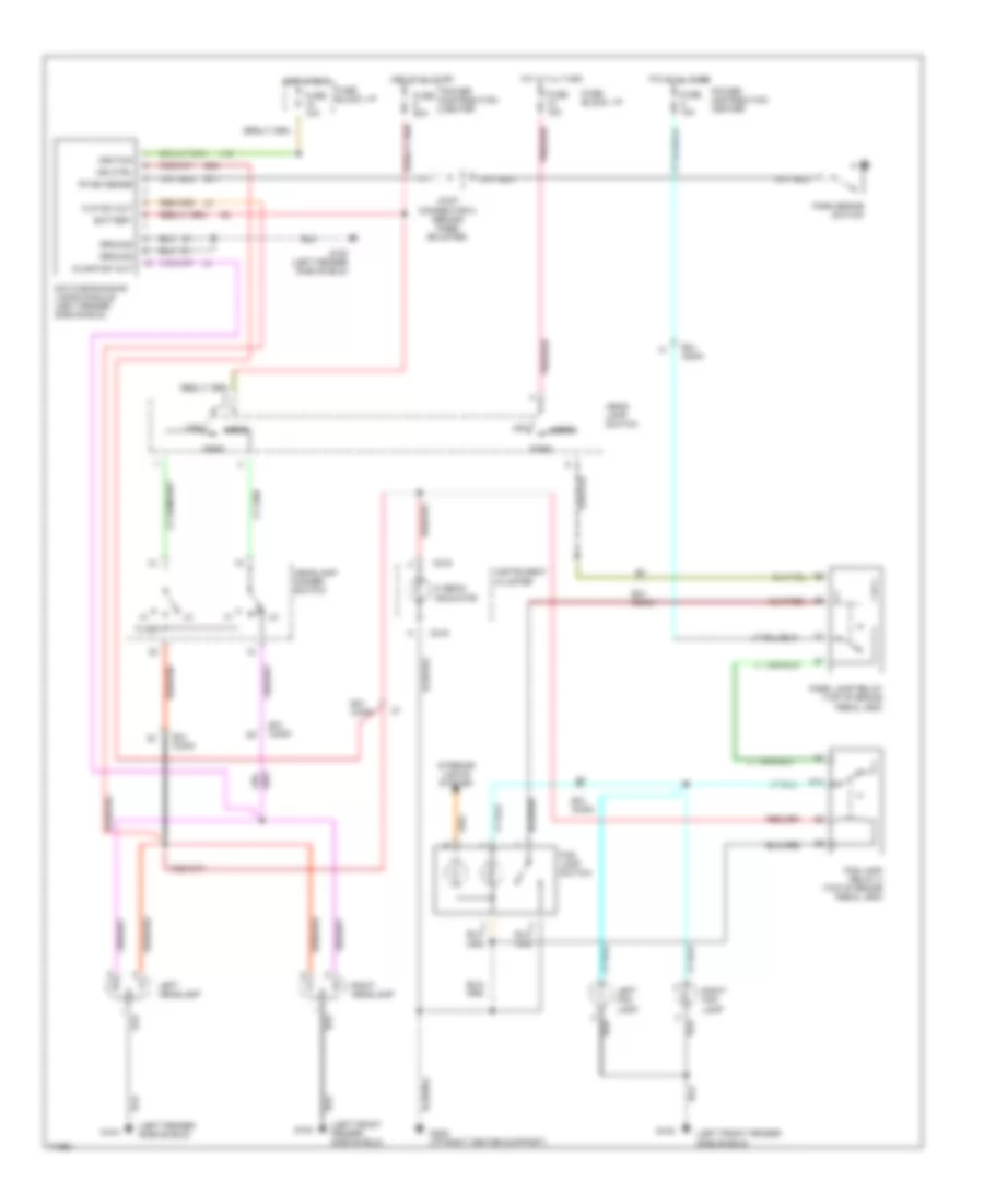 Headlamps Fog Lamps Wiring Diagram with DRL for Dodge Pickup R1995 1500