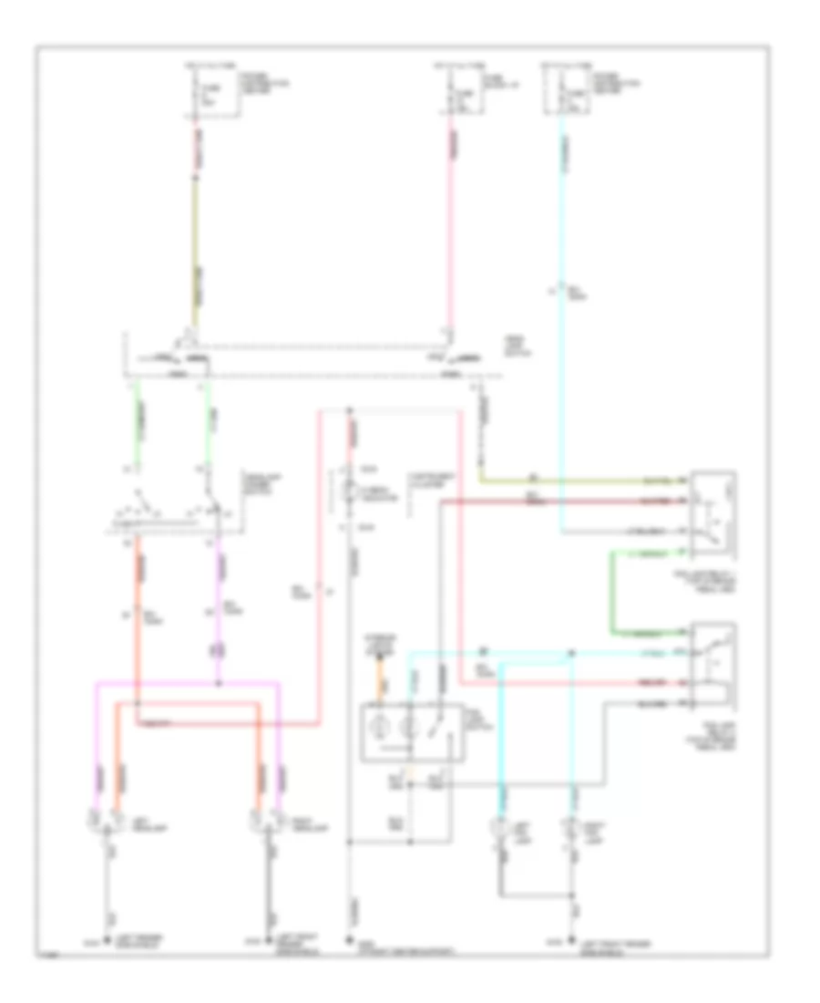 Headlamps Fog Lamps Wiring Diagram without DRL for Dodge Pickup R1995 1500