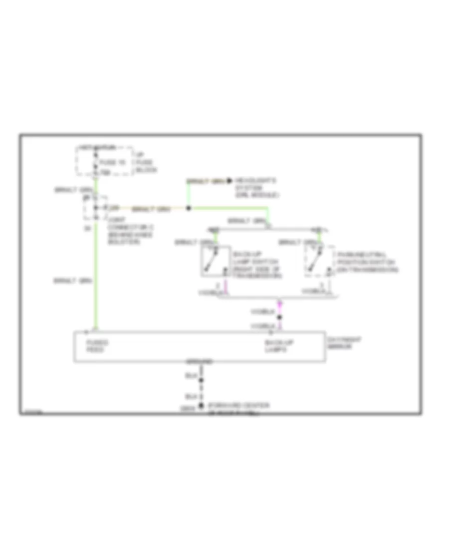 Photochromic Mirrors Wiring Diagram for Dodge Pickup R1995 1500