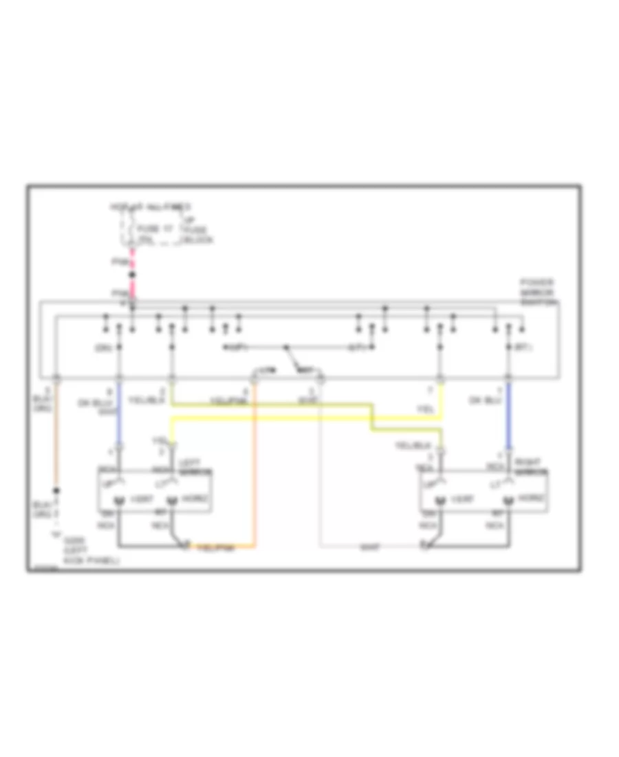 Power Mirror Wiring Diagram for Dodge Pickup R1995 1500