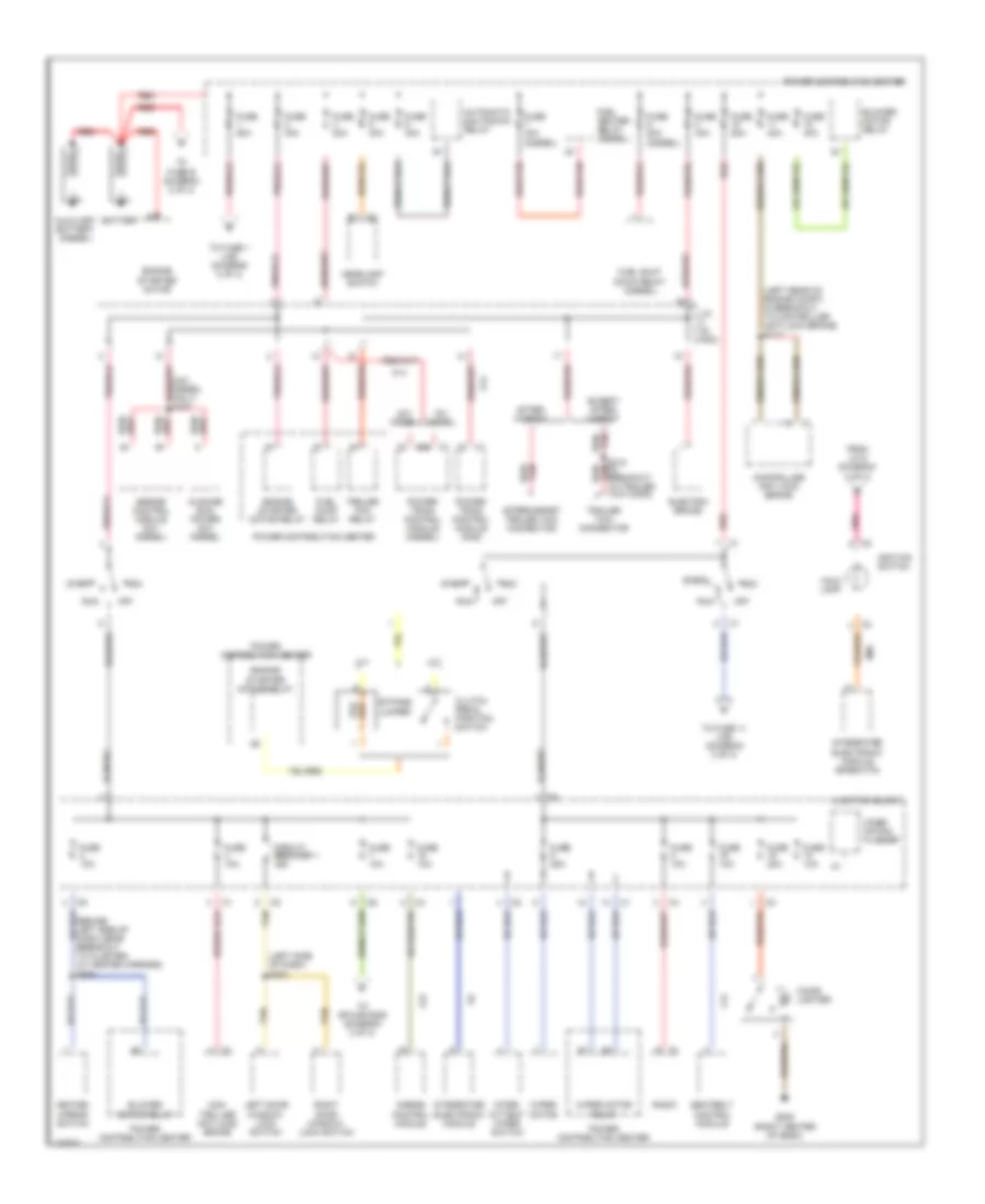 Power Distribution Wiring Diagram 1 of 3 for Dodge Pickup R1998 1500