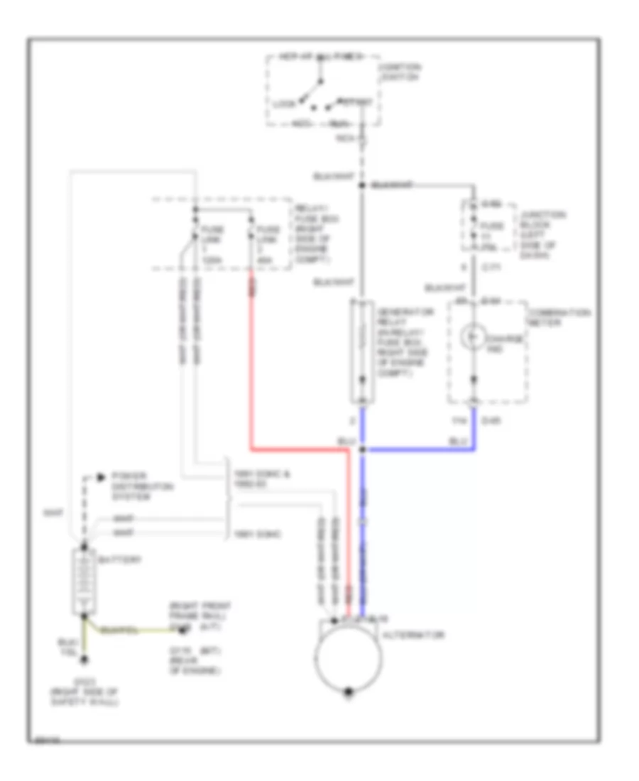 Charging Wiring Diagram for Dodge Stealth ES 1991