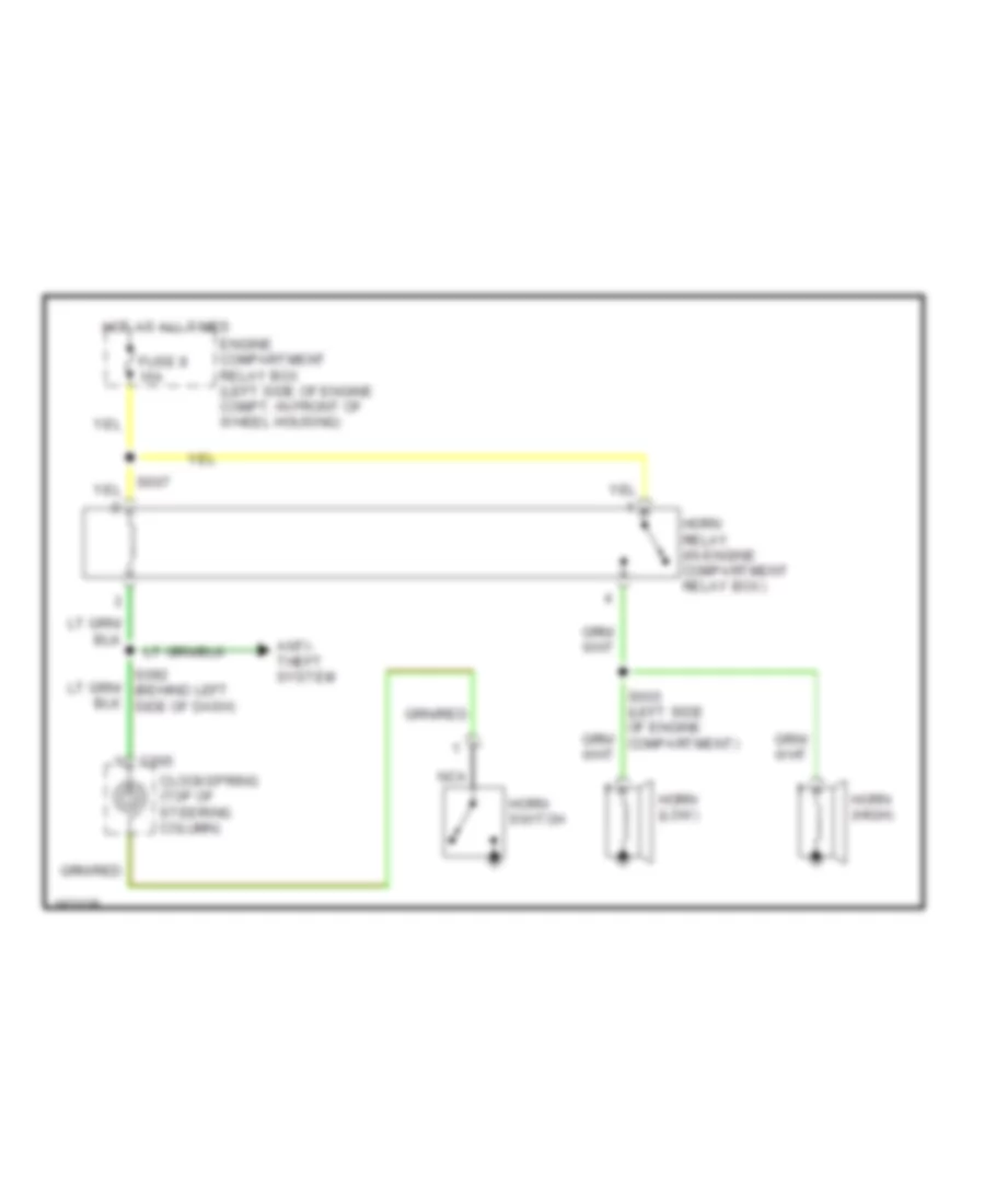 Horn Wiring Diagram for Dodge Stratus ES 2003