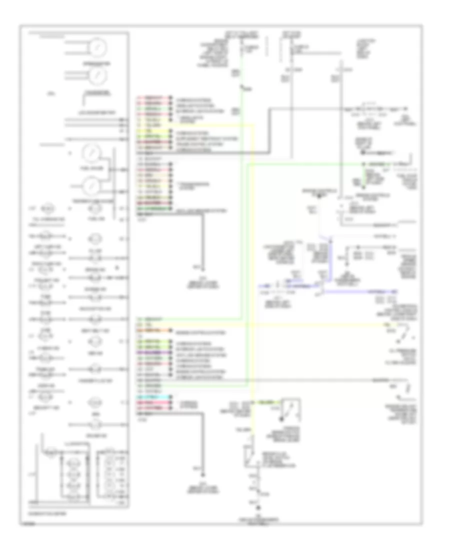 Instrument Cluster Wiring Diagram for Dodge Stratus ES 2003