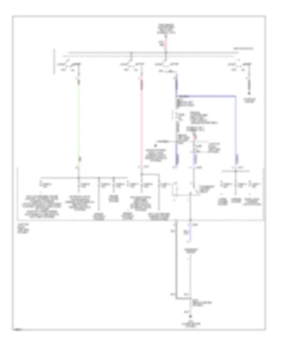 Power Distribution Wiring Diagram (2 of 2) for Dodge Stratus ES 2003