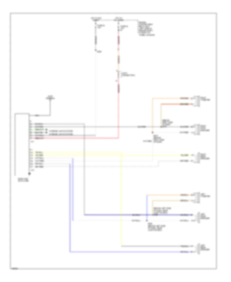 Radio Wiring Diagram, without Amplifier for Dodge Stratus ES 2003
