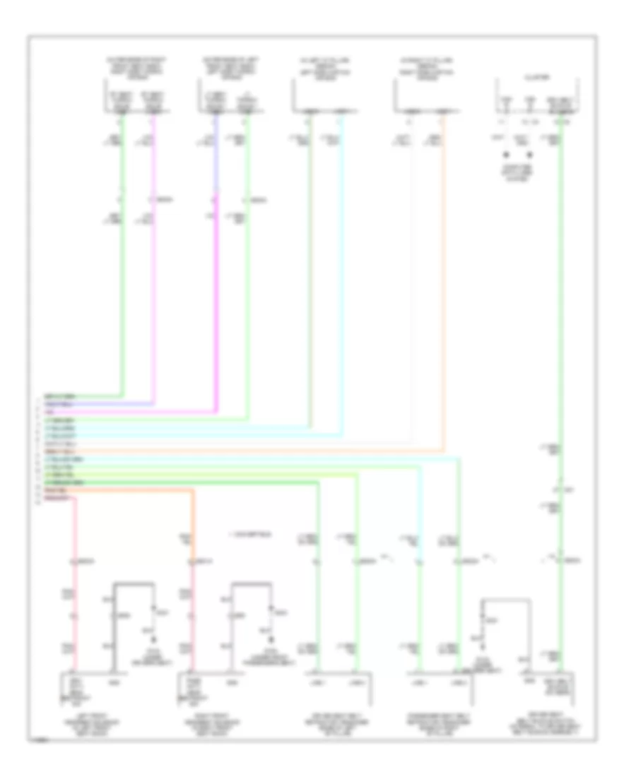 Supplemental Restraints Wiring Diagram (3 of 3) for Dodge Avenger RT 2014