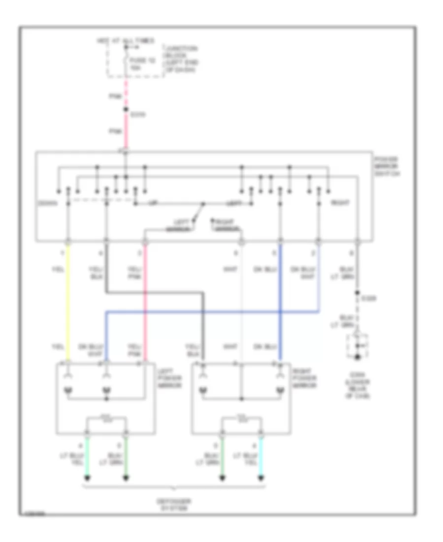Power Mirror Wiring Diagram for Dodge Pickup R2001 1500