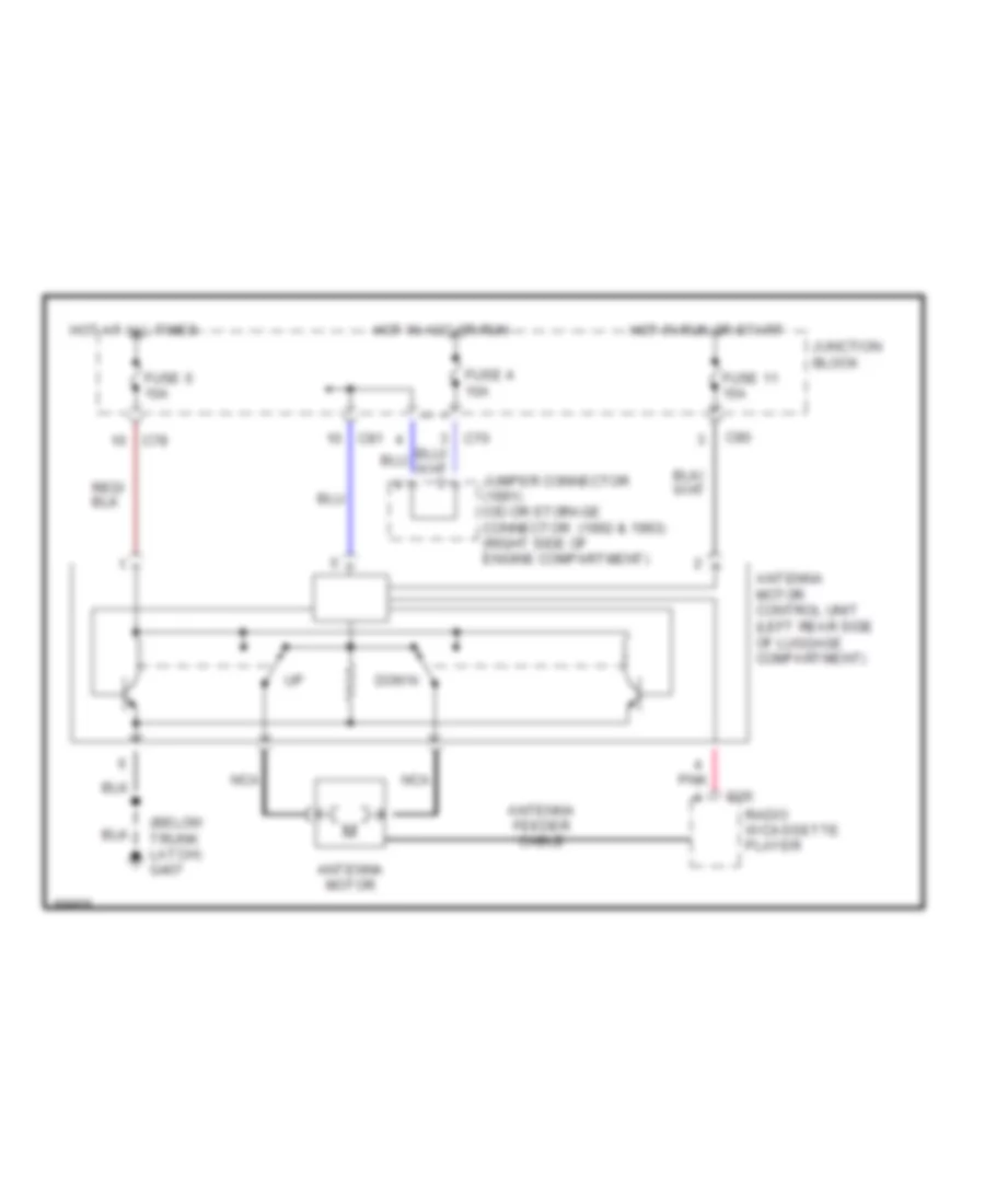 Power Antenna Wiring Diagram for Dodge Stealth R T 1991