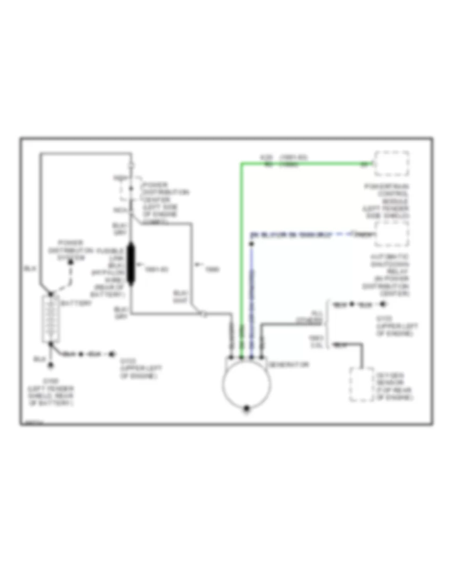 Charging Wiring Diagram for Dodge Dynasty 1990