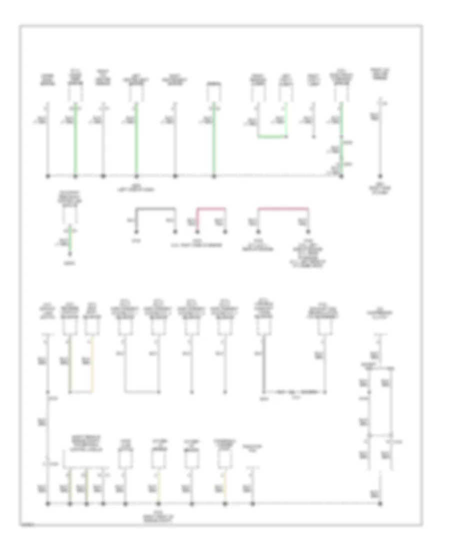 Ground Distribution Wiring Diagram 2 of 3 for Dodge Challenger SRT 8 2010