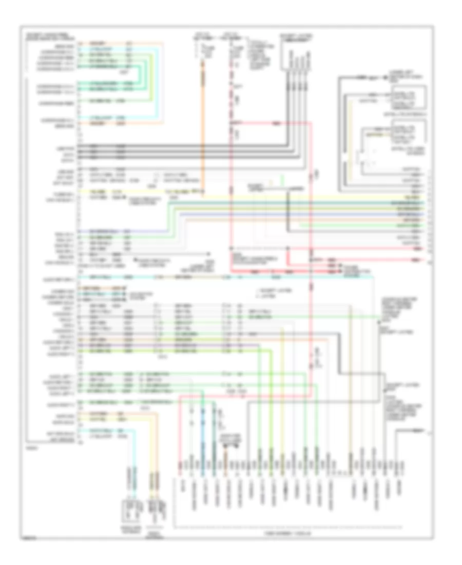 Radio Wiring Diagram, Premium (1 of 4) for Dodge Grand Caravan Mainstreet 2011