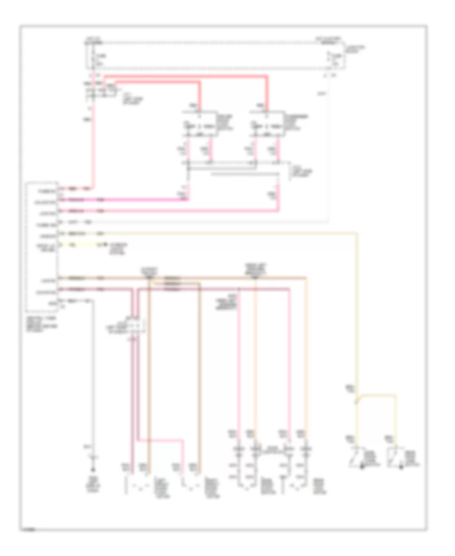 Power Door Lock Wiring Diagram Highline for Dodge Ram Van B1998 3500