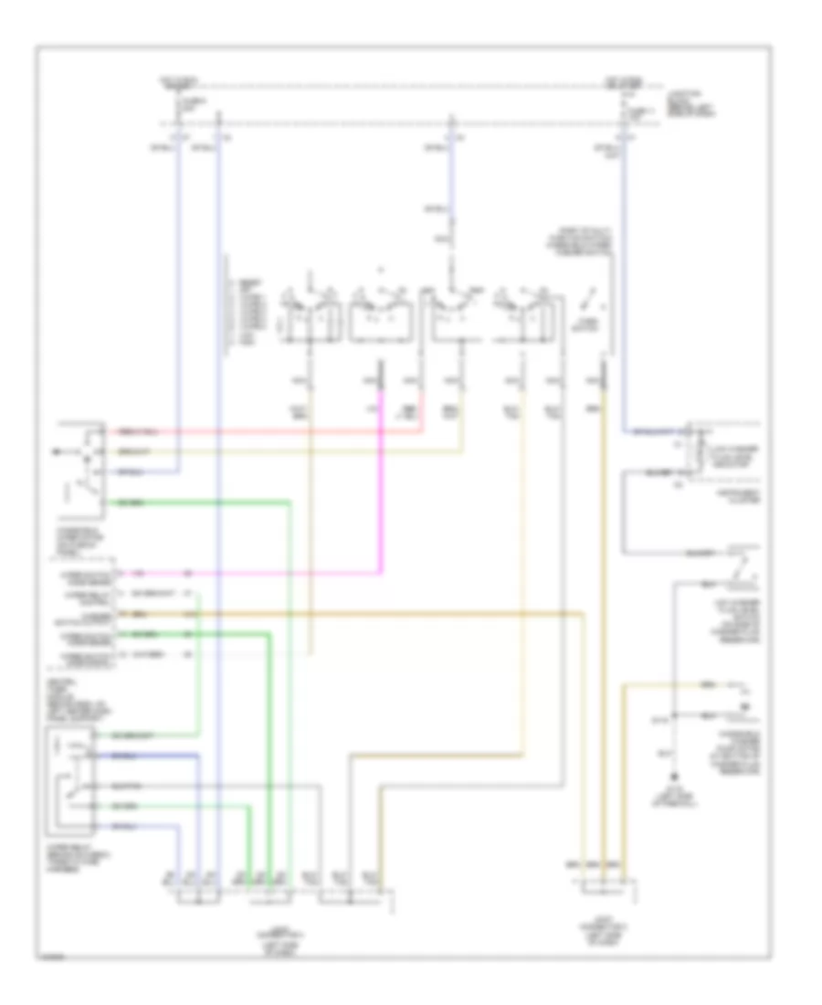 Электросхема стеклоочистителя, дворников и омывателя, Highline для Dodge Ram Van B1998 3500