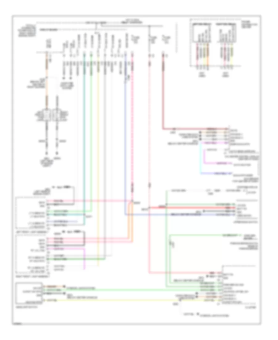 Headlamps Wiring Diagram for Dodge Durango Citadel 2012