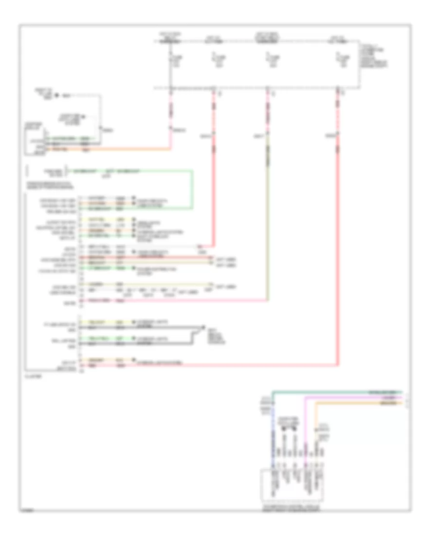 Instrument Cluster Wiring Diagram 1 of 2 for Dodge Durango Citadel 2012