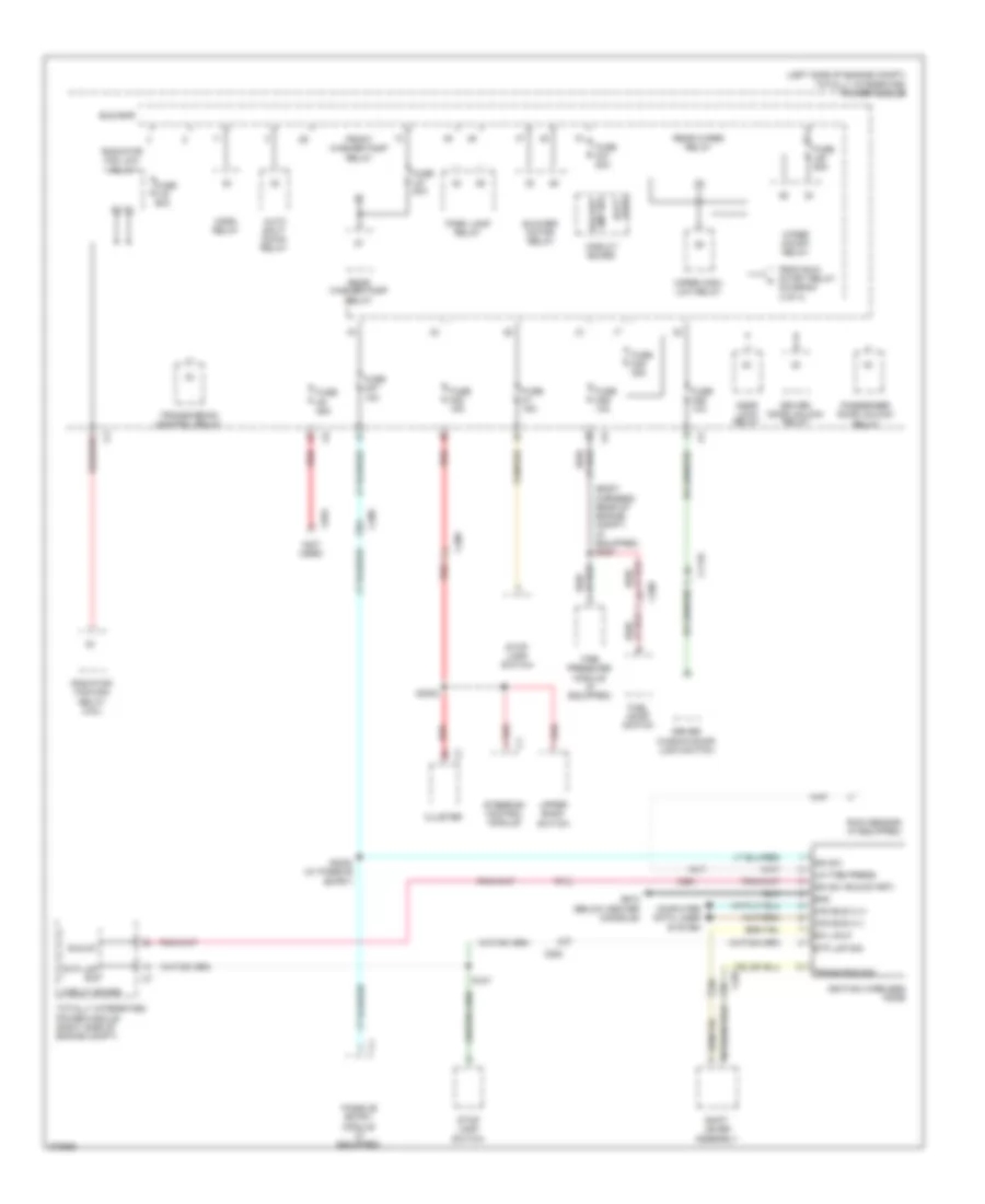 Power Distribution Wiring Diagram 2 of 4 for Dodge Durango Citadel 2012