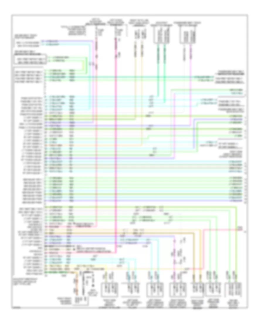 Supplemental Restraints Wiring Diagram 1 of 2 for Dodge Durango Citadel 2012