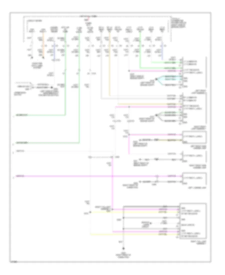 Exterior Lamps Wiring Diagram (2 of 2) for Dodge Charger RT 2010